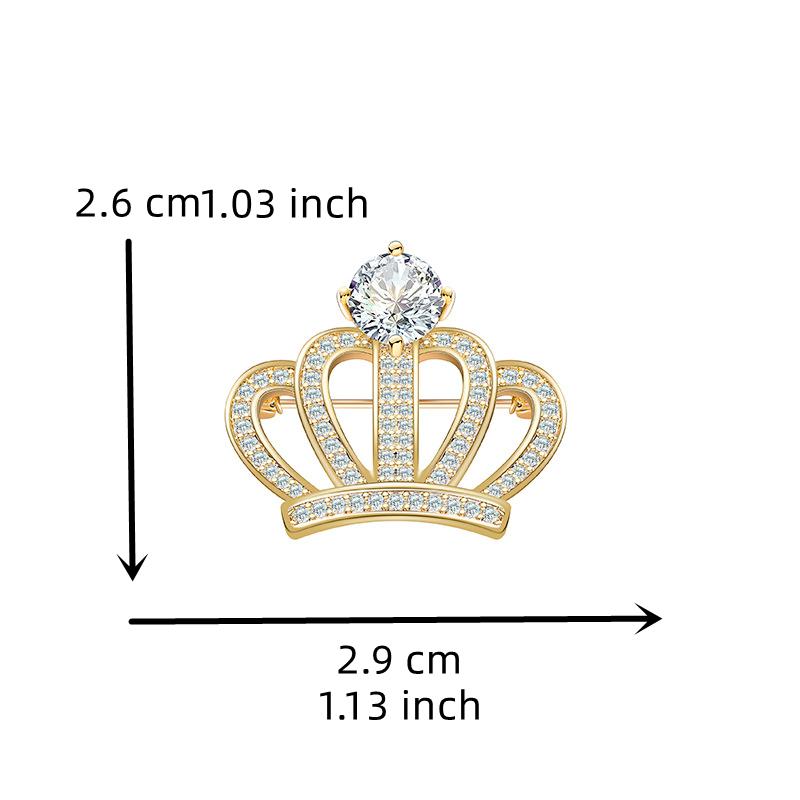 SKEDS Exquisite Luxury Rhinestone Corwn Brooches For Women Girls Fashion Elegant Crsytal Tiara Buckle Jewelry Accessories Gift