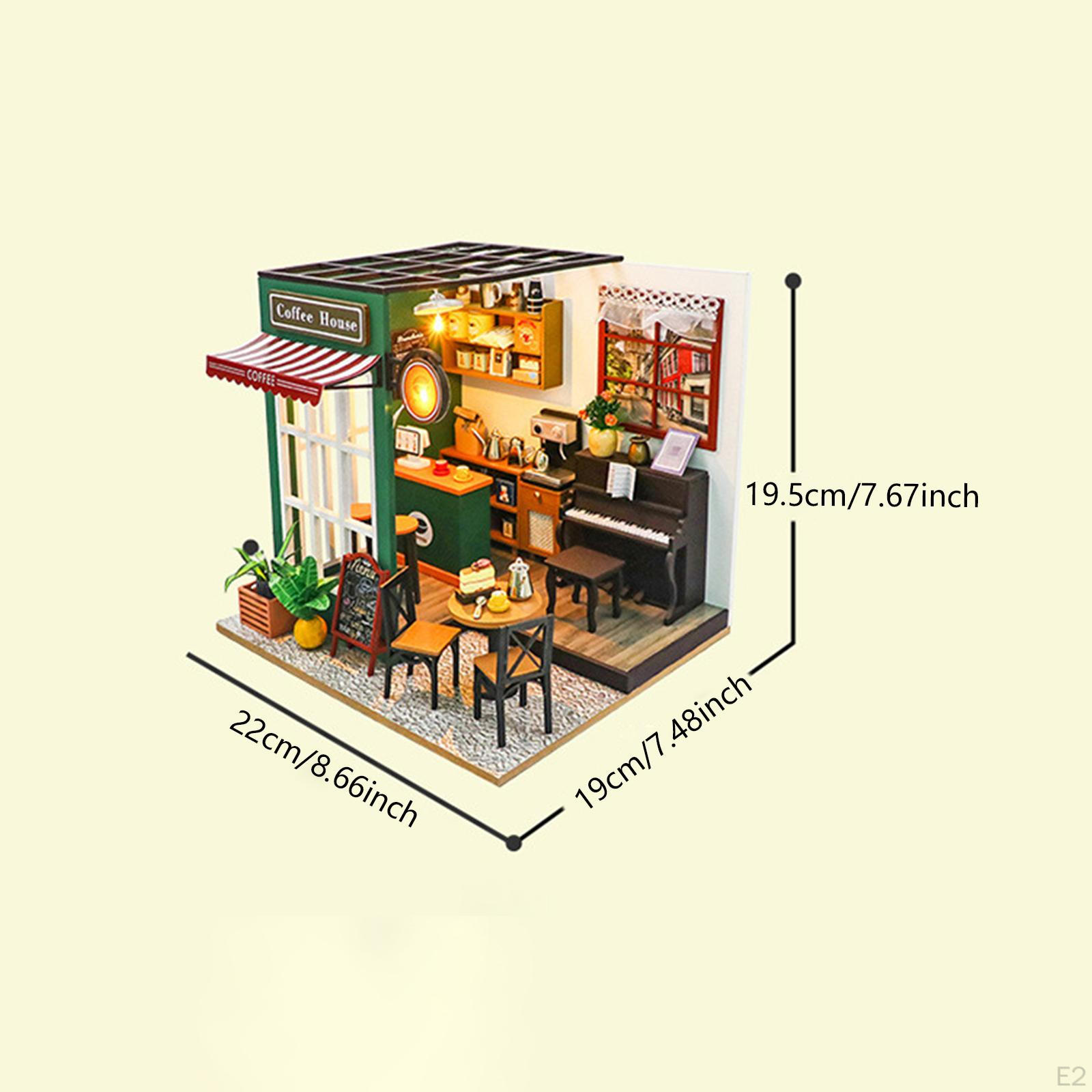 DIY деревянные миниатюрные строительные наборы 3D головоломка со светодиодами самодельные — фото 2