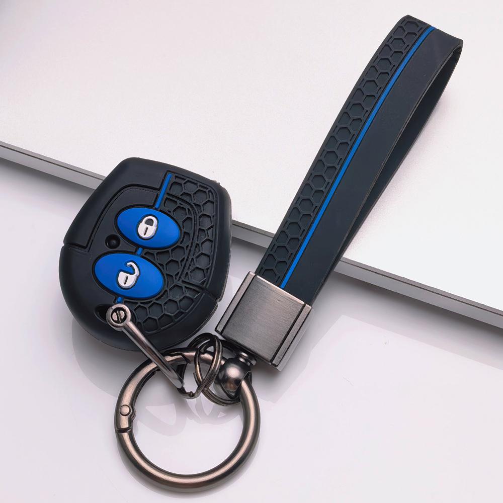 Key Cover for Volkswagen Golf Passat Polo Jetta A4 Bora B5 9N Lupo Sharan with Keychain Anti-Scratch Guard Shockproof Protection Soft Grip Texture