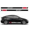 For Tesla Model Y 2PCS Car Door Side Stickers PVC Car Decorative Decals Waterproof Vinyl Film Auto Exterior Styling Accessories