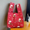 Hand-Knitted Christmas Candy Gift Bag: Practical, Beautiful Tote for Decoration & Souvenir