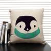 Cute Cartoon Animal Cushion Cover Funny Penguin Pillow Case Bedroom Living Room Sofa Decoration Pillowcase 45x45 Children's Gift