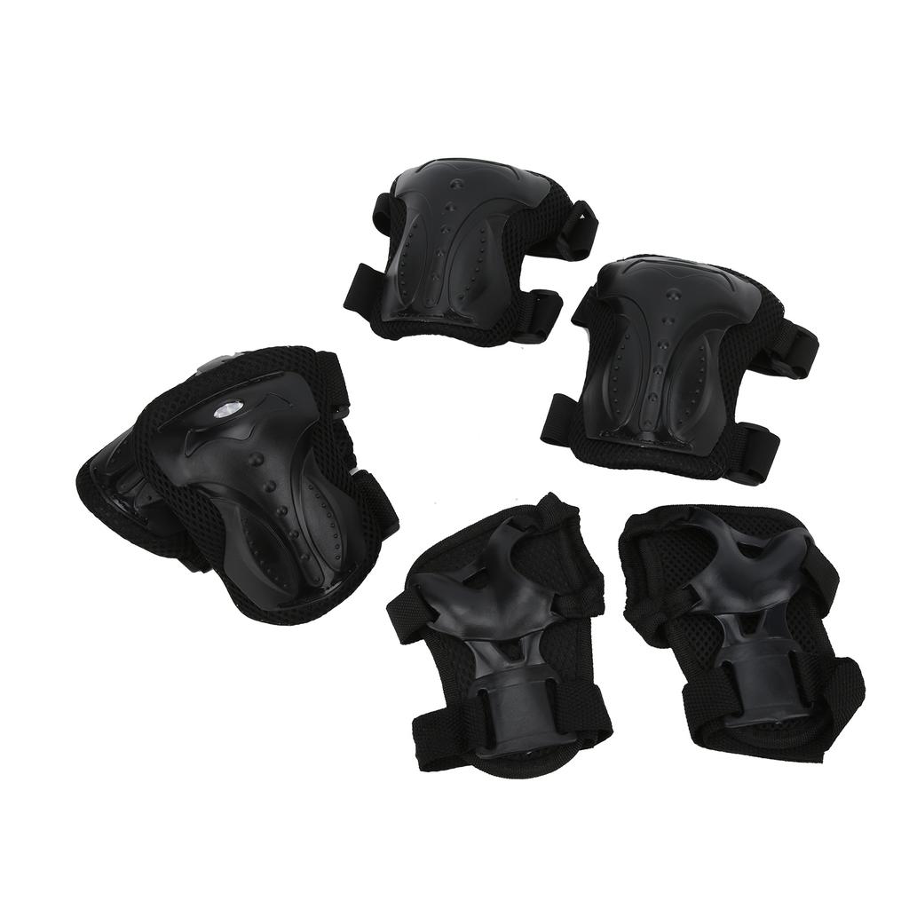 6pcs Set Adults Skateboard Protective Gear Kit Knee Pads Elbow Pads Wrist Guards Set