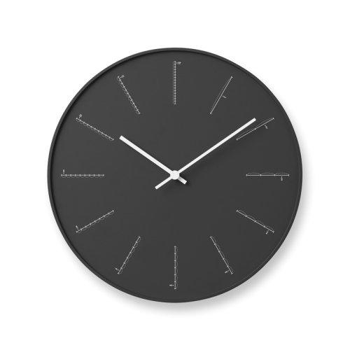 [LEMNOS] LEMNOS Divide Nendo Design Wall Clock Black