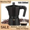 300ml Moka Pot Stovetop Camping Manual Cuban Coffee Maker Manual Camping Cuban Coffee Brewer for Making Cappuccino Latte