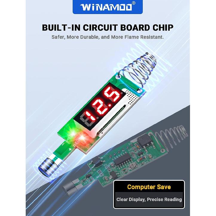 Test Light Automotive 5-90V Digital LED Circuit Tester With Voltage Display, Auto Bidirectional Voltage Tester, Electric Test Pen With Extended