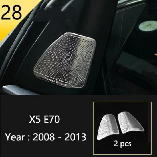 For BMW X5 X6 E70 E71 2008 2009 2010 2011 2012 2013 Car Console Steering Wheel Buttons Cover Trim Interior Sticker Accessories