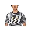 Nike Dri-Fit Geometric Pattern Casual Crew Neck Short Sleeve Soccer Jersey Men Tops Black White CZ0975-100