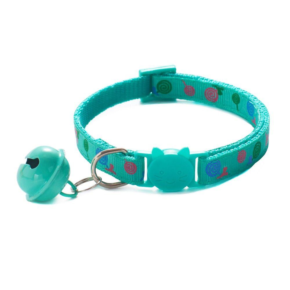 Cute Cat Head Cat Collars Pet Supplies Bell Pendant Collar Buckle Kitten Necklace