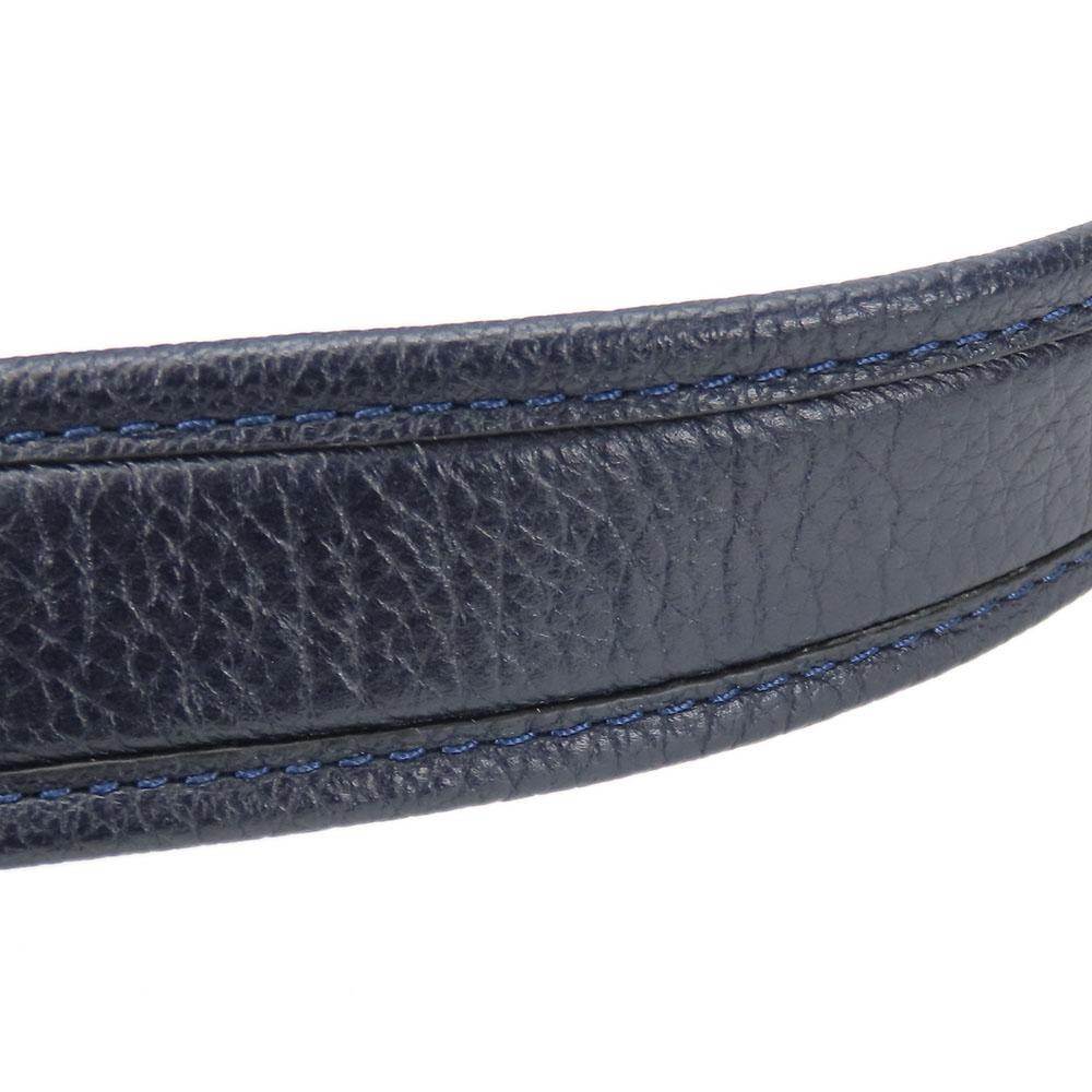 Used COACH Shoulder Bag F35684 leather Navy Shoulder