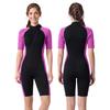 Womens 2mm Short Sleeve Pants Wetsuit Snorkeling Surfing Swimming Jellyfish Protection Warm Chloroprene Neoprene