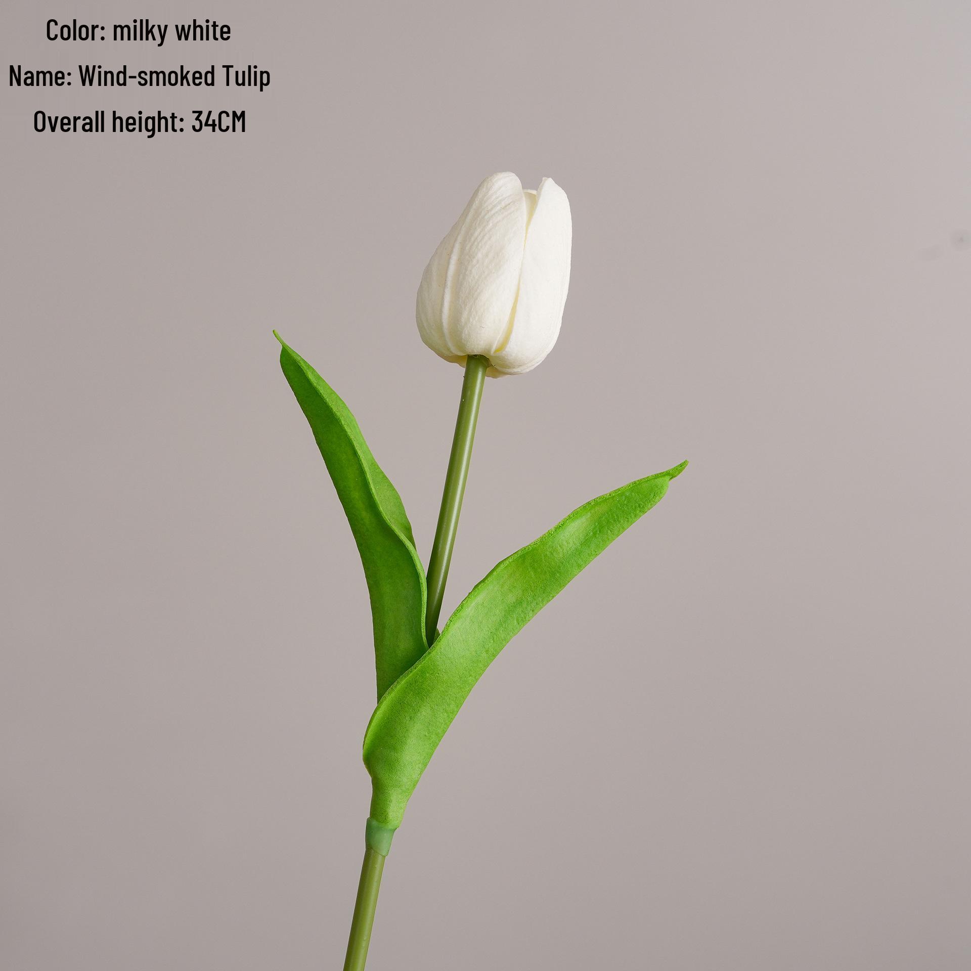 

Искусственный цветок тюльпана с ароматом ветра для свадебного и домашнего декора - Стиль INS кремовый