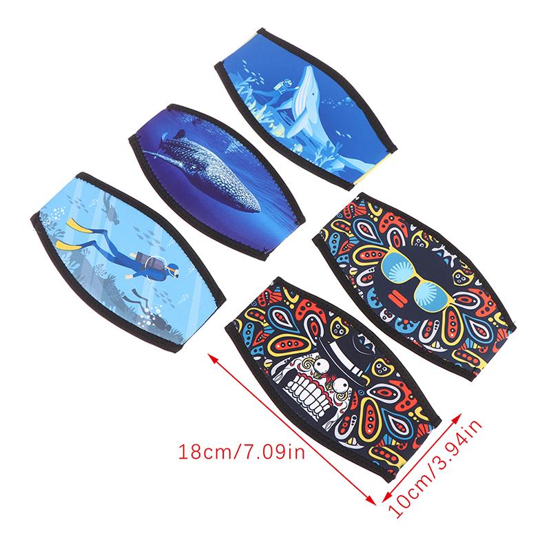 1 st Dykningsdykning Snorklingsmaskremsskydd Komfort Vadderat Skydd Hårinpackning Utrustningstillbehör Dykningsmasker Rem