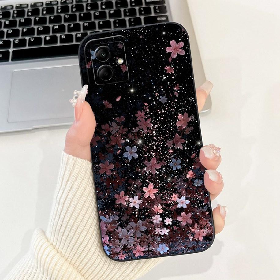 Shockproof Cover For Samsung Galaxy A05 A05s M05 Case New Fashion Flower Soft Silicone Phone Shell For Samsung A05 SM-A055F Capa