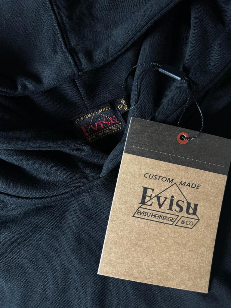 EVISU Fukujin 2025 Spring/Autumn Letter Print Hoodie