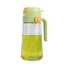 470ml Dual-Use Oil Pot: Side-Opening, Press-Type Spray & Pour Bottle for Kitchen