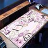 Mouse Pad Anti-slip Durable Desktop Mat Offices PC Accessories Cartoon Keyboard Pad Anime Semyon Room Mouse Mat Tapis De Bureau