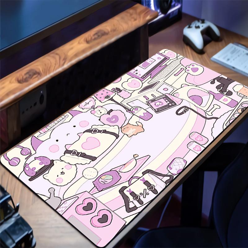 Mouse Pad Anti-slip Durable Desktop Mat Offices PC Accessories Cartoon Keyboard Pad Anime Semyon Room Mouse Mat Tapis De Bureau