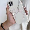 Beaded Bowknot Star Hanging Pendant Sweet Phone Strap Bag Decoration Portable Hanging Lanyard Gift for Girls Women