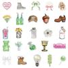 50PCS Clean Girl Stickers DIY Decoration Notebook Water Cup Skateboarding Mobile Phone Case Kawaii Vinyl Waterproof Decals Toys