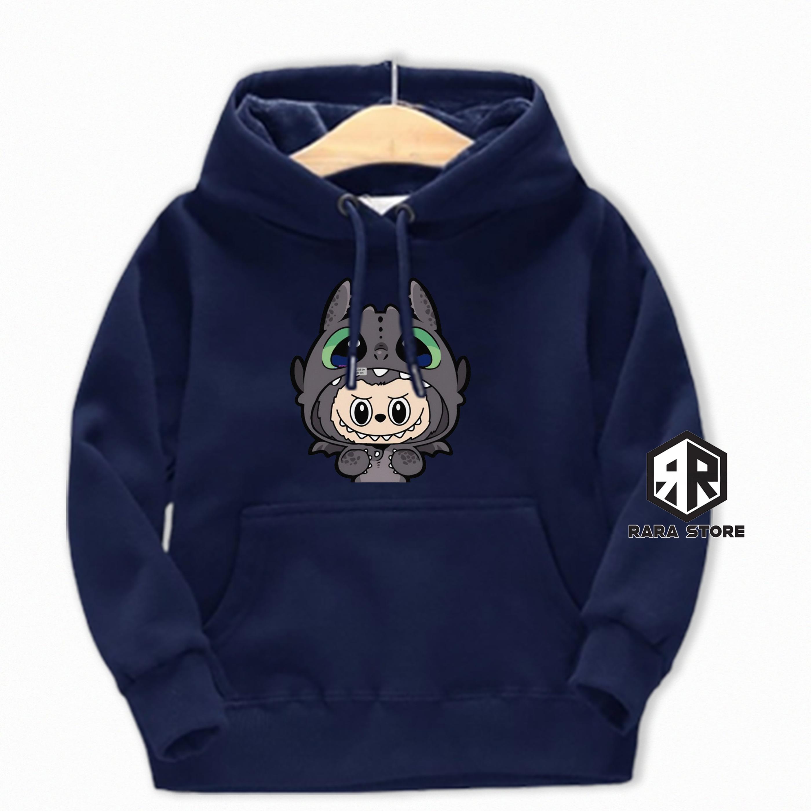 

Детское худи Новое модное Labubu Kids Милое мультяшное повседневное худи 100-160см Мальчики Девочки 140