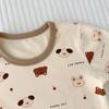 Baby Belly Protection High-Waisted Cotton Underwear Set - Autumn Toddler Pants & Flannel Separates