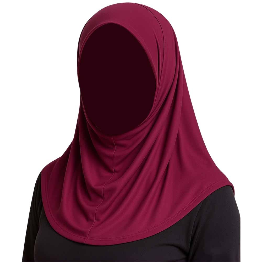 Soft Ramadan Hijab Solid Color Islamic Headscarf India Hat Headband Hat Outdoor