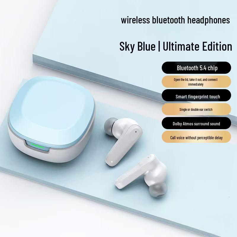 A98 Wireless Bluetooth Earbuds: High-Quality Sound, Long Battery Life, Noise-Cancelling, Low-Latency for Gaming & Sports