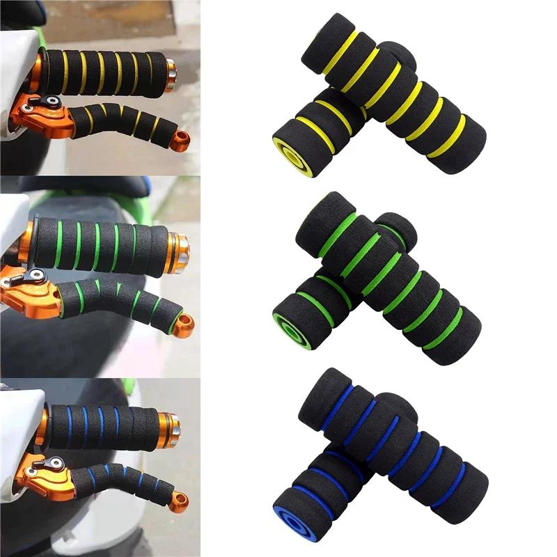 4 Pcs Motorcycle Bike Sponge Grip Cover Handlebar Non-Slip Bike Grips - Enhance Your Racing Bicycle Comfort Tool Accessories