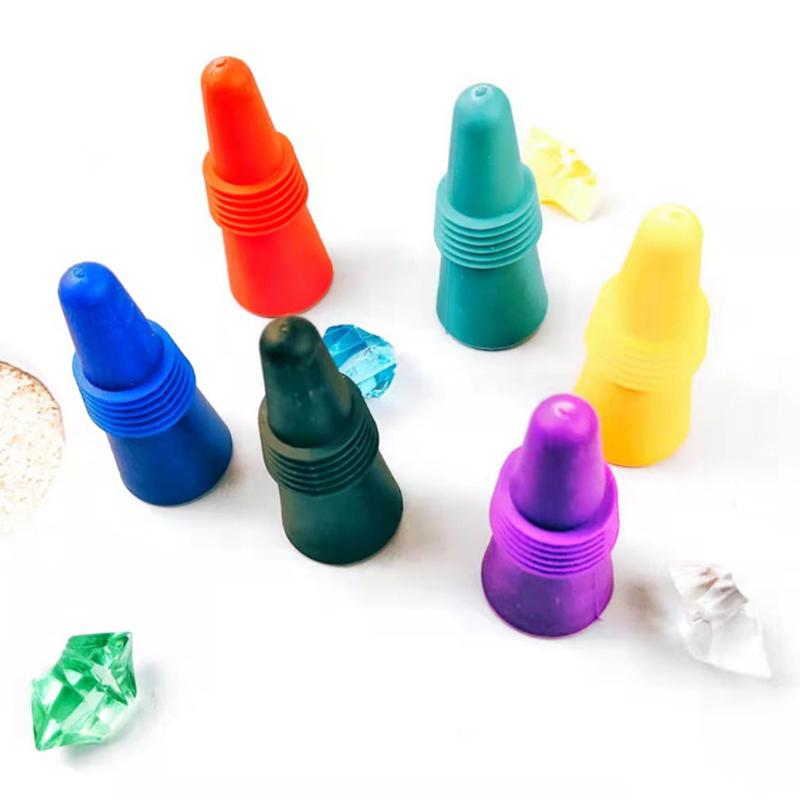 Silikon Vinstopp Whisky Tillbehör Läcksäker Öl Champagne Kork Förslutare Vinkorkar Lock Kök Barer Verktyg