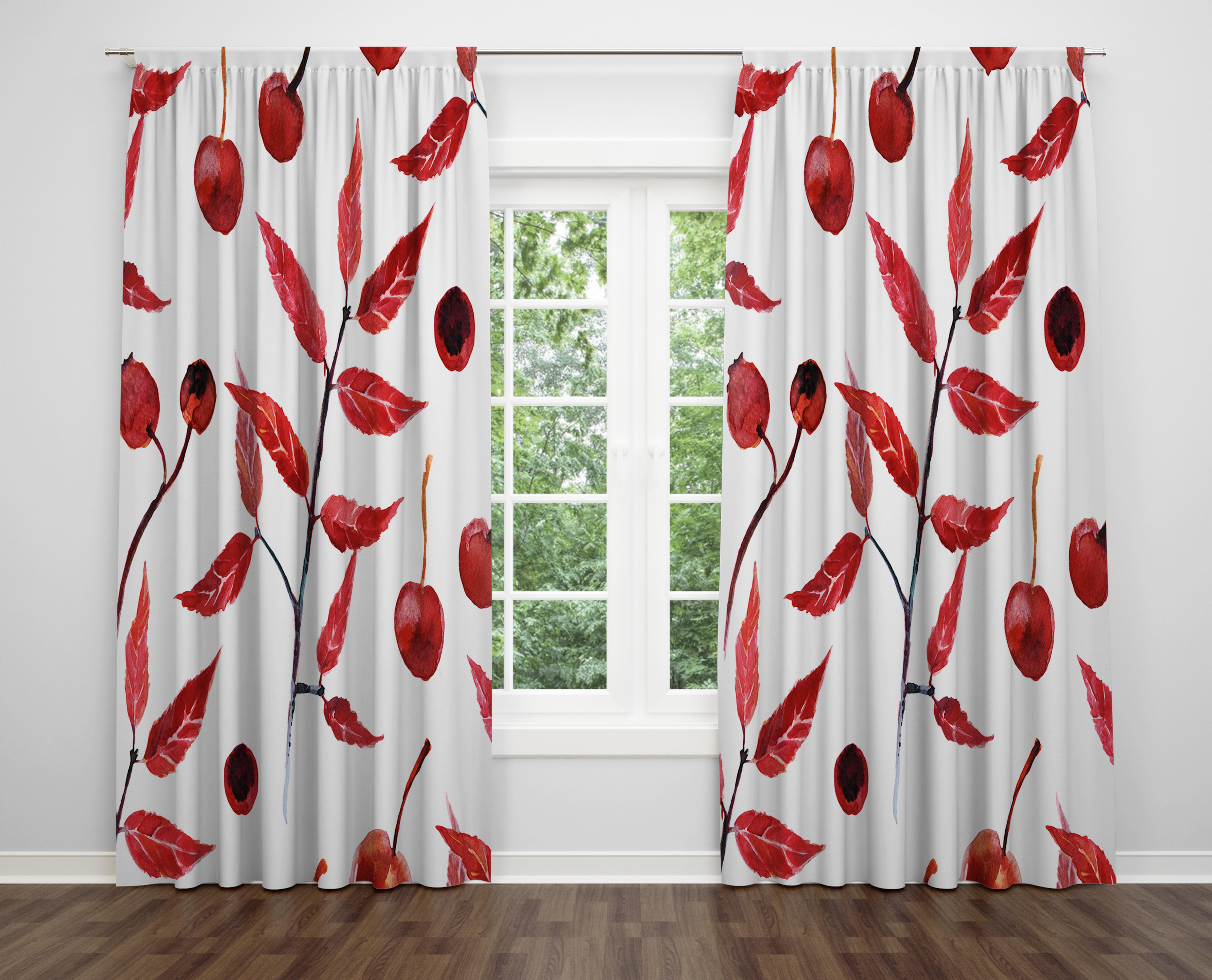 

Декоративний дизайн, високоякісна бавовняна тканина, ви можете вибрати одну або подвійну фіранку з крила 1 piece різнокольоровий