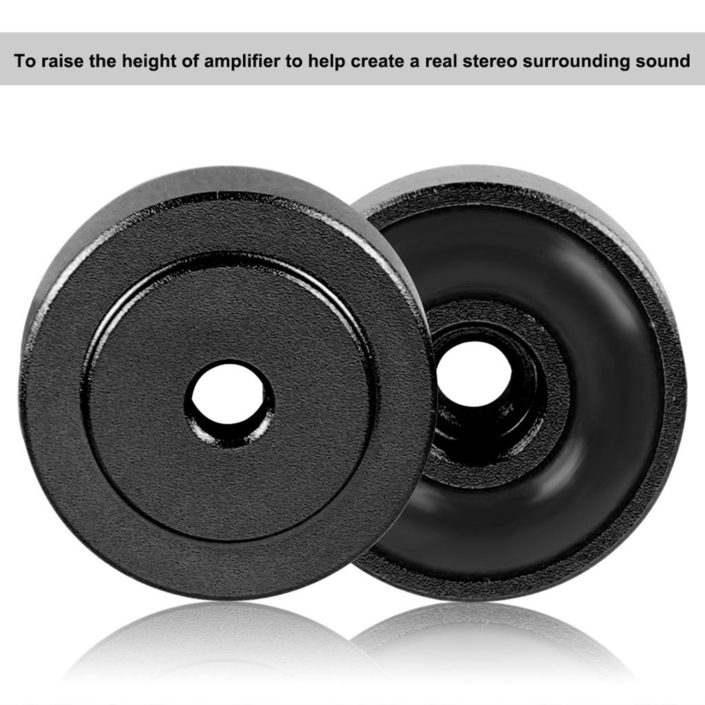 4PCS 20*8mm Aluminum Alloy Amplifier Feet Amplifier Pads Feet Silver