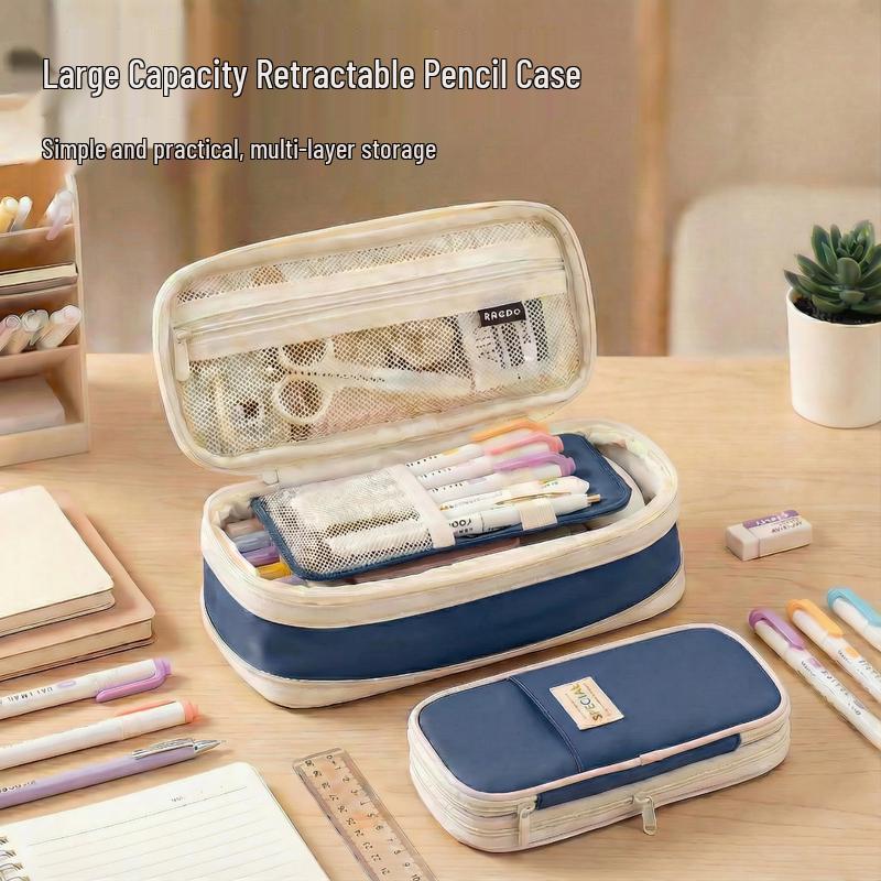 Meijiwan Large Capacity Foldable Pencil Pouch