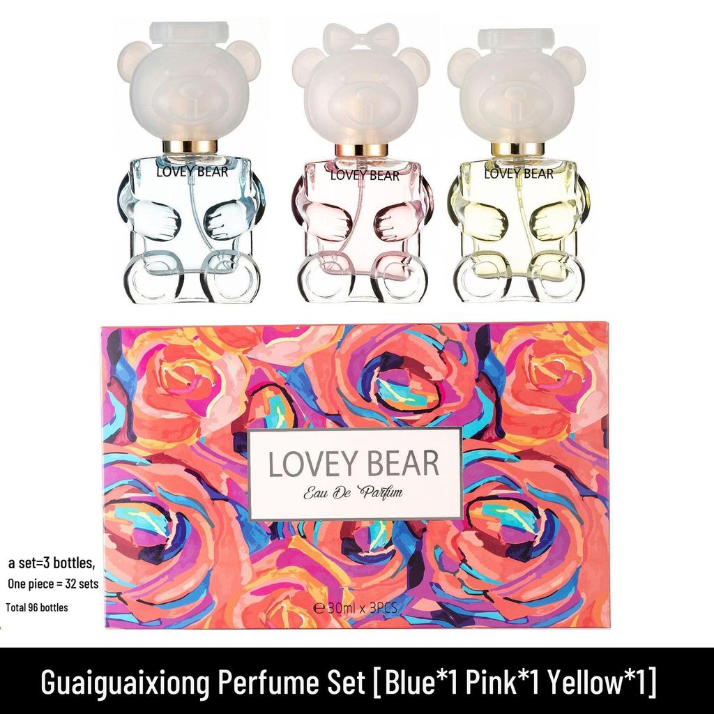 Cross-border Hot-sell Unisex Perfume Set: Good Bear Long-lasting Fresh Fragrance Gift Box