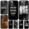 Motivational Gym Fitness Quotes Phone Case For iPhone 17 Air 15 16 14 11 12 13 Pro MAX Plus