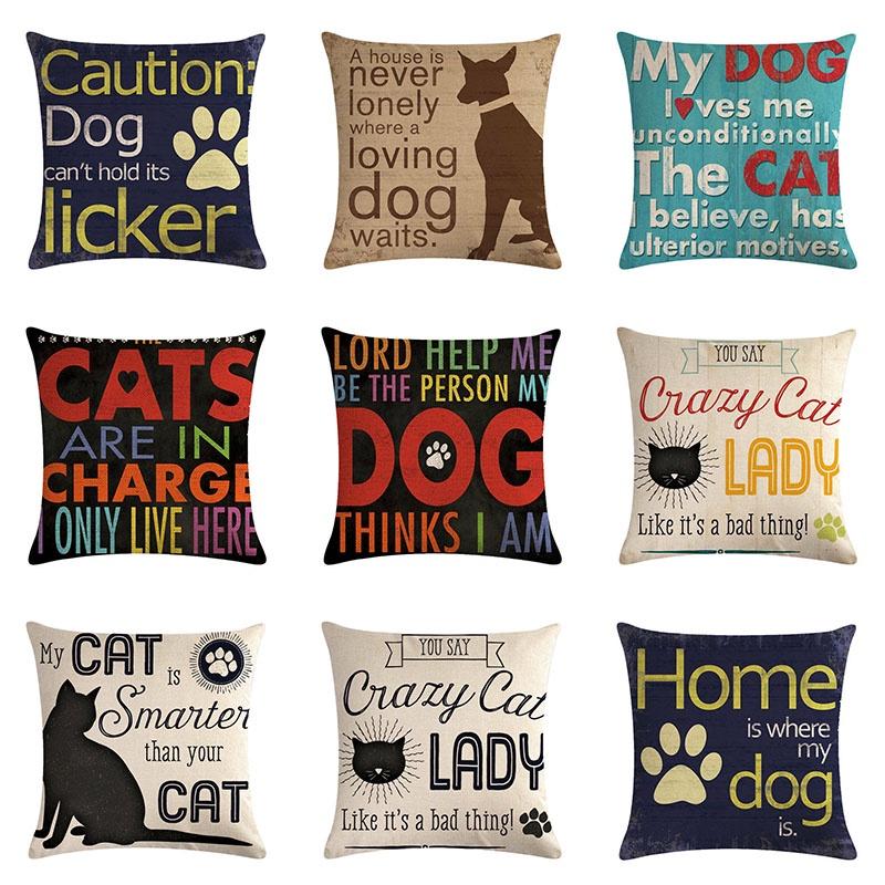 Versatile Cotton Linen Pillow Cover For Sofa Chair Car Seat Decoration