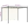 Adjustable Roof Pergola Cream White 3x3 M Steel