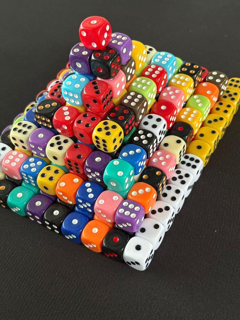 16mm Solid Color Rounded Corner Acrylic Dice - Board Game & RPG Accessory