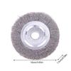 100/125/150Mm Steel Wire Brush 0.15Mm Wire Wheel Brush Round For Bench Grinder Deburring Tool Cleaning Rust Polishing Adaptor