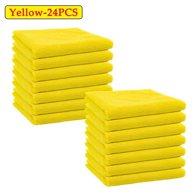Microfiber Towels Car Wash Drying Polishing Cloth Household Cleaning Kit Detailing Streak Free Lintless Home Cleaning