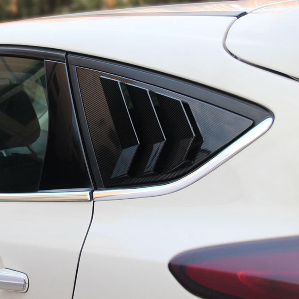 Carbon Fiber Style Rear Window Louver Shutter Vent Fits for Ford Focus ST RS MK3