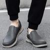 Fashion New Mens Leather Loafers Non Slip Walking Flats Breathable Outdoor Slip on Casual Shoes for Male Work Office Sneakers