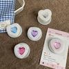 Heart-Shaped Rhinestone Pattern Magnetic Phone Holder with Retractable Foldable Design