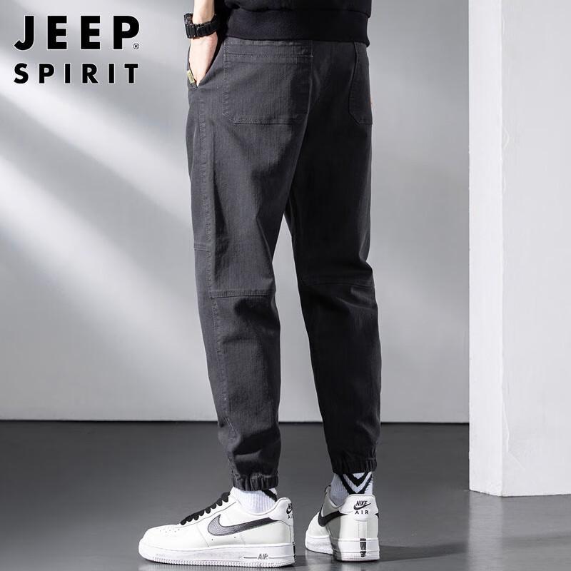 JEEP SPIRIT Men's Autumn/Winter Casual Cargo Jogger Pants
