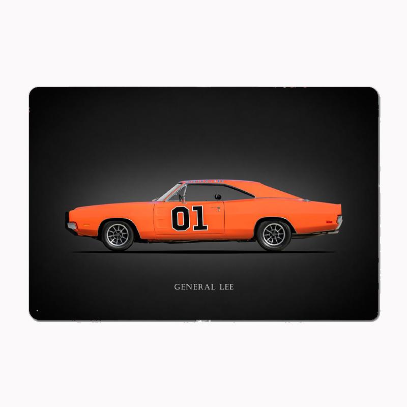 

The General Lee Metal Sign Wall Decor Living Room Mural Decoration for Bar Club Man Cave Wall Decoration 20x30cm（7.8x11.8inch）