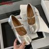 Fashion 2025 New Fashion Buckle Strap Women Mary Janes Lolita Flats Shoes Female Strange Toe Footwear Shallow Ladies Flats With Shoes