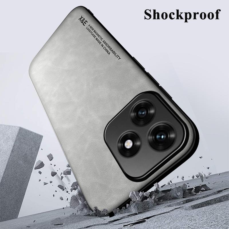 KEYSION Luxury Retro PU Leather Case for HONOR X5c Soft Silicone+PC Shockproof Phone Back Cover for Huawei Honor X5C