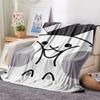 1PC THE BATTLE CATS Print Flannel Blanket, High quality Comfortable for All Seasons, Home Decor, Warmth and Comfort, Perfect for Christmas Gifts207