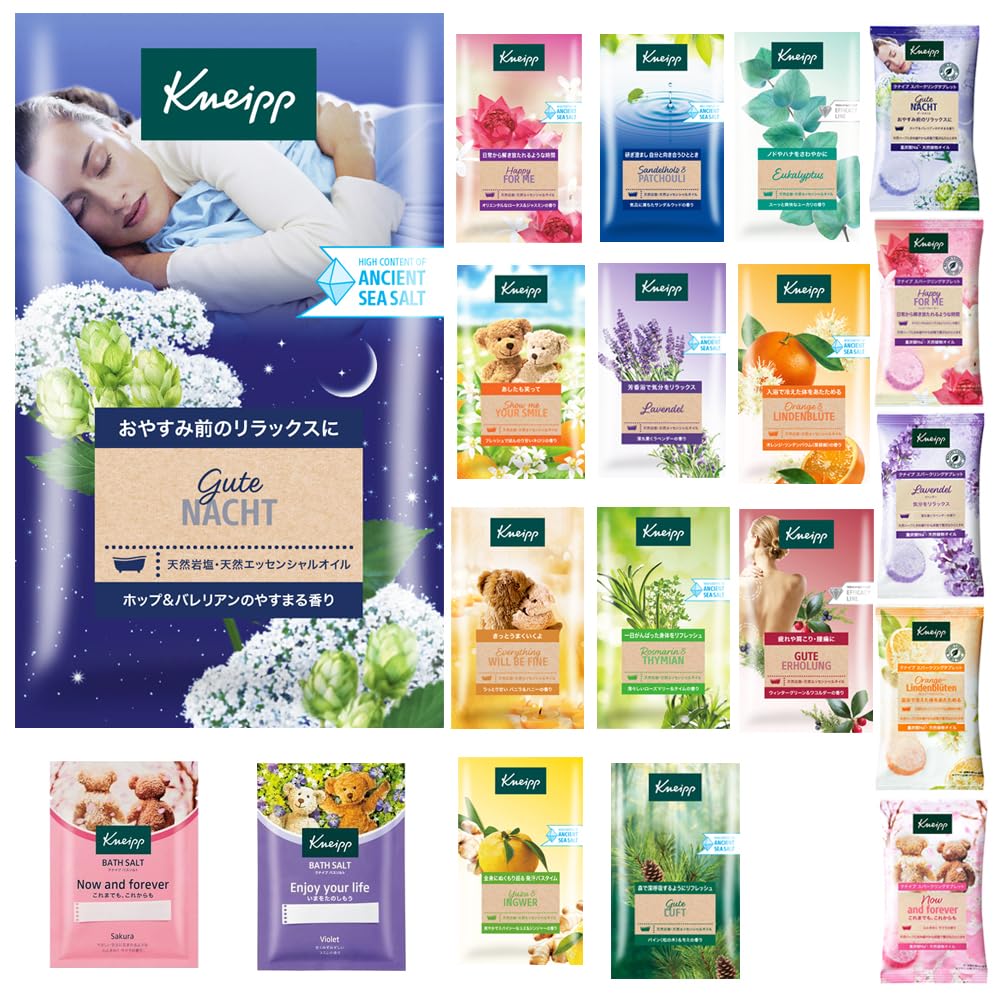 

Соль для ванн 13 видов набор Kneipp Ассортимент видов солей для ванн 2 вида газированная Тип не может быть выбран (11+ таблеток)