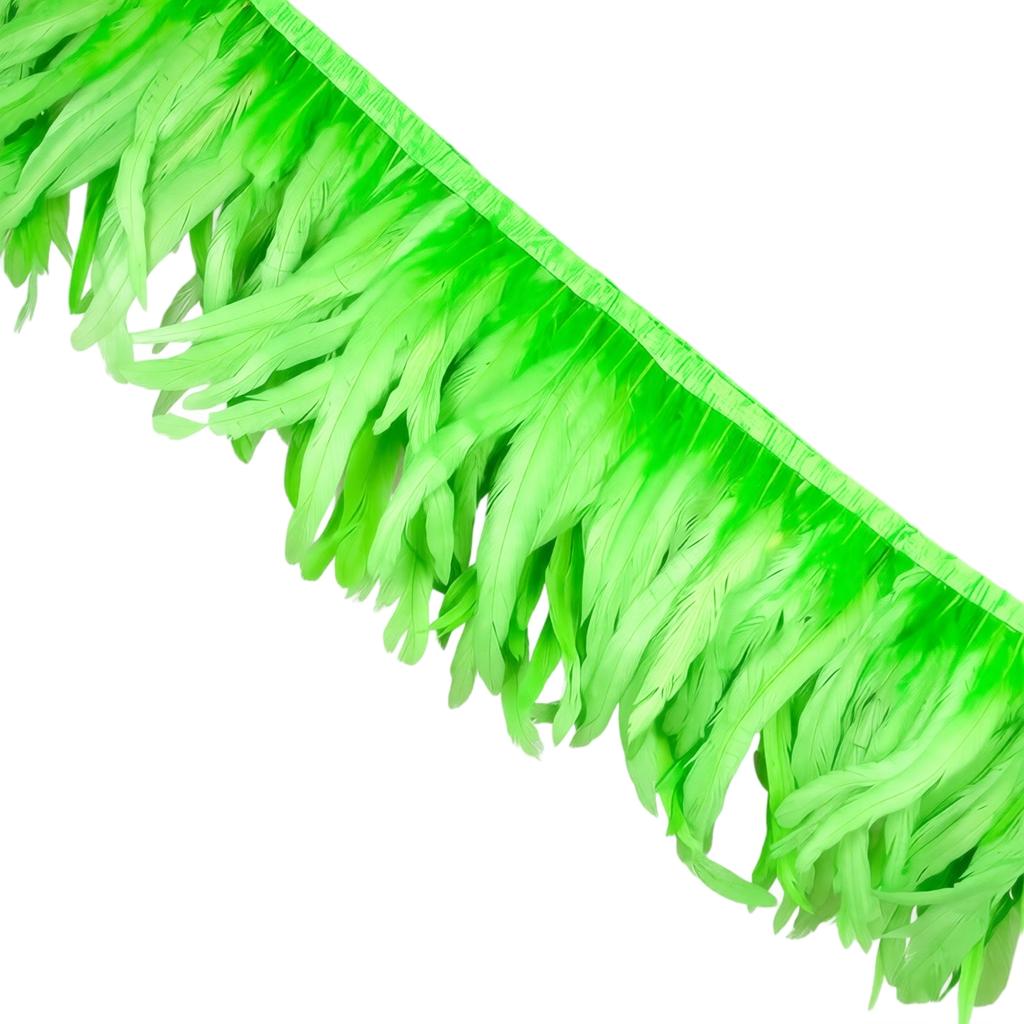 1 Meter Natural Large Feather Trim for Down Jackets, Shawls and Party Decorations